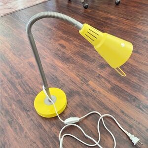 Vintage Ikea Yellow Kvart Gooseneck Desk Table Lamp